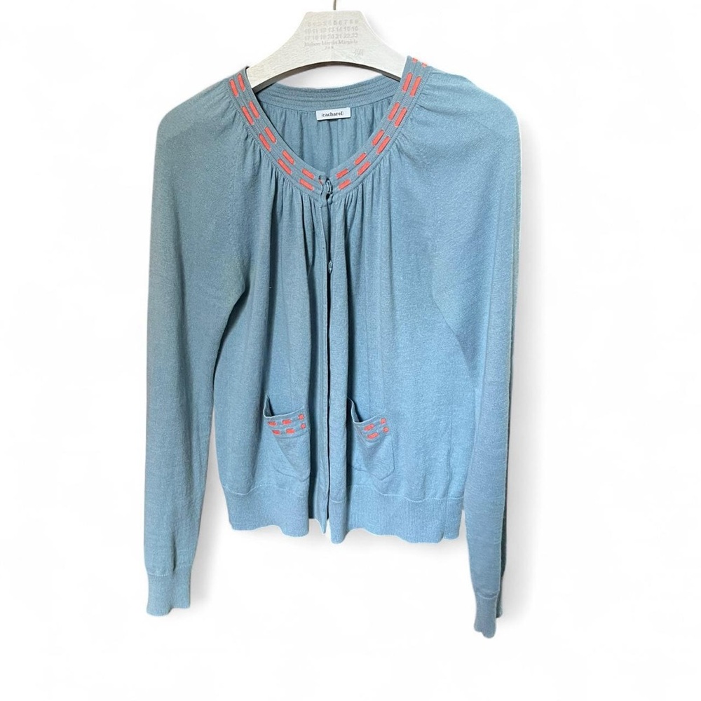 Vintage Cacharel Y2K Baby Blue Cardigan EUC